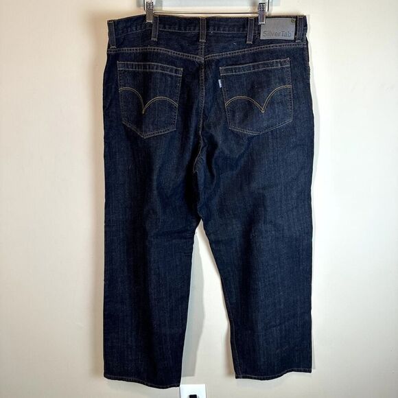 Levi’s Black SilverTab Y2K 90s Baggy Jeans Mens 40 x 30 Mint EUC - Picture 7 of 9